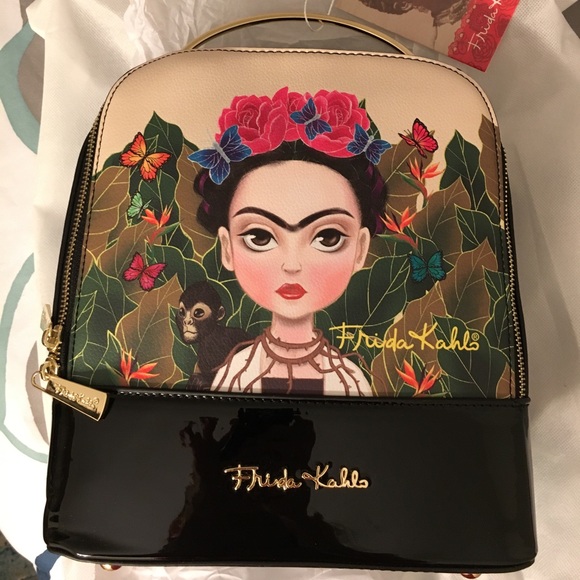 ❌SOLD❌Authentic Frida Cartoon Black Mini Backpack - Picture 8 of 8